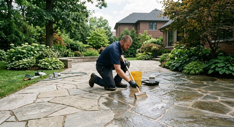Flagstone Sealing in Kansas City, KS