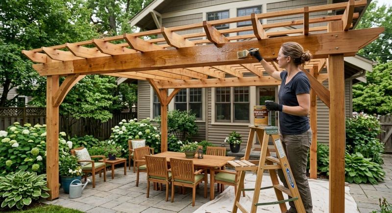 Pergola Sealing in Seattle, WA